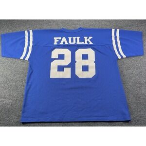 Logo 7 Inc Jersey NFL Cults Blue XL Excellent Vintage Condition Faulk VTG